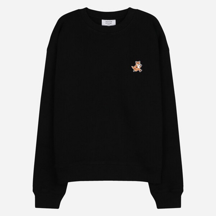 [메종키츠네] MW00309KM0307 P199 스피디 폭스 여성 맨투맨 블랙