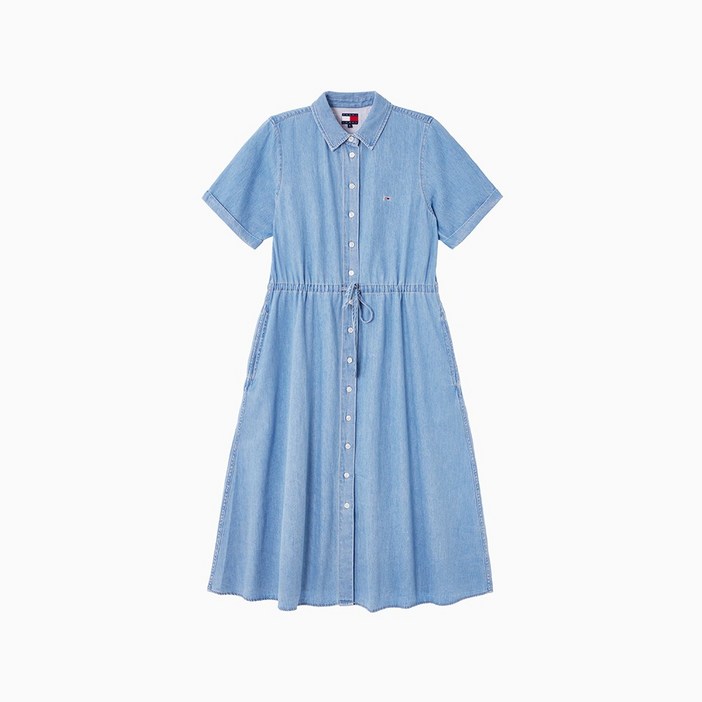 타미힐피거 데님 맥시 원피스 T32F1WOP31TWT21A4