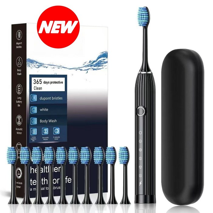 캬오유 음파 전동 칫솔 헤드 8개케이스 세트 충전 리필