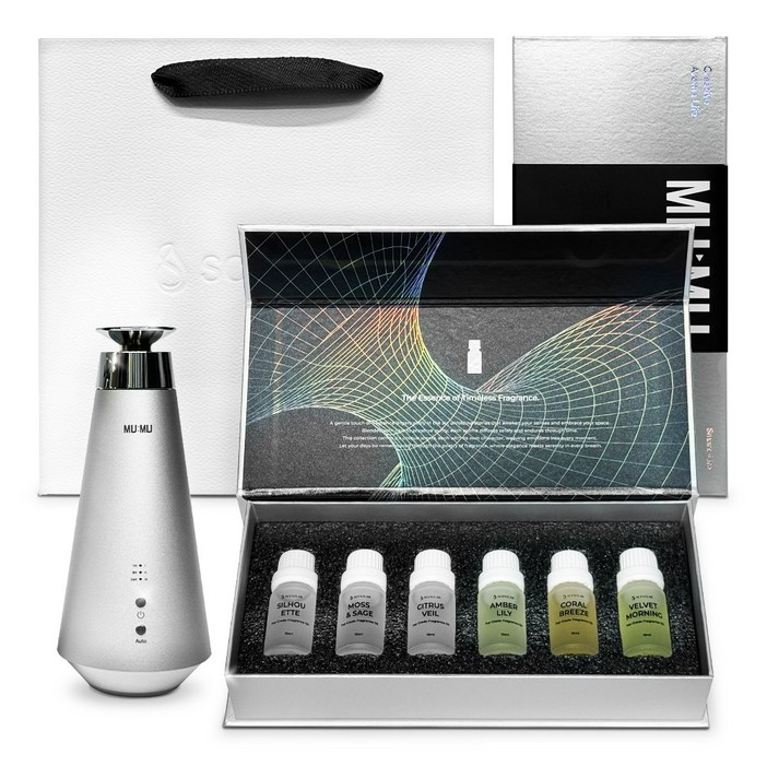 센트랩 무무 가정용 차량용 아로마 디퓨저 프리미엄 전자 무선 자동 오브제 고급 방향제 새차 집들이 선물, 1개, 10ml, GIFT Package