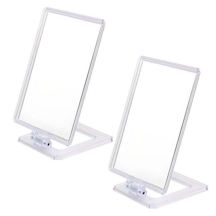 사각 스탠드 거울 화장대 탁상 거울, 2세트