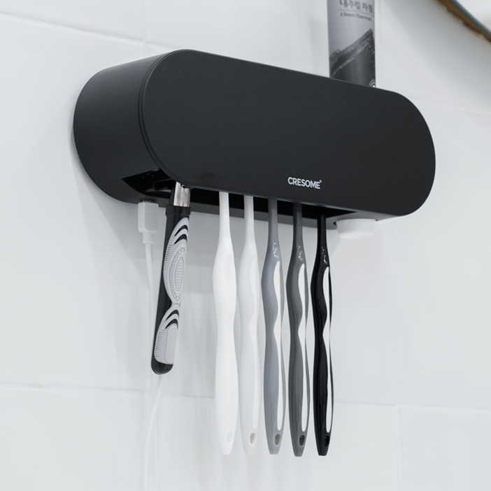 크리썸 가정용 유선 UV-C 소독기 칫솔살균기