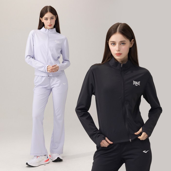 에버라스트 여성 러닝크루 상하세트 러닝자켓 + 부츠컷 팬츠