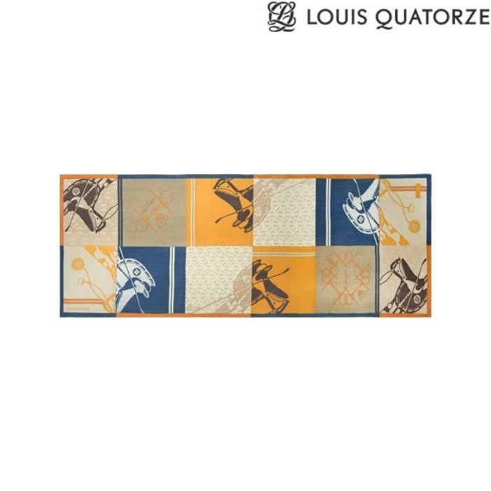 [백화점 정품] 루이까또즈 (SA-2WPP371BU) 울 롱스카프 홀스빗 블루 여성 고급 럭셔리 간절기 데일리