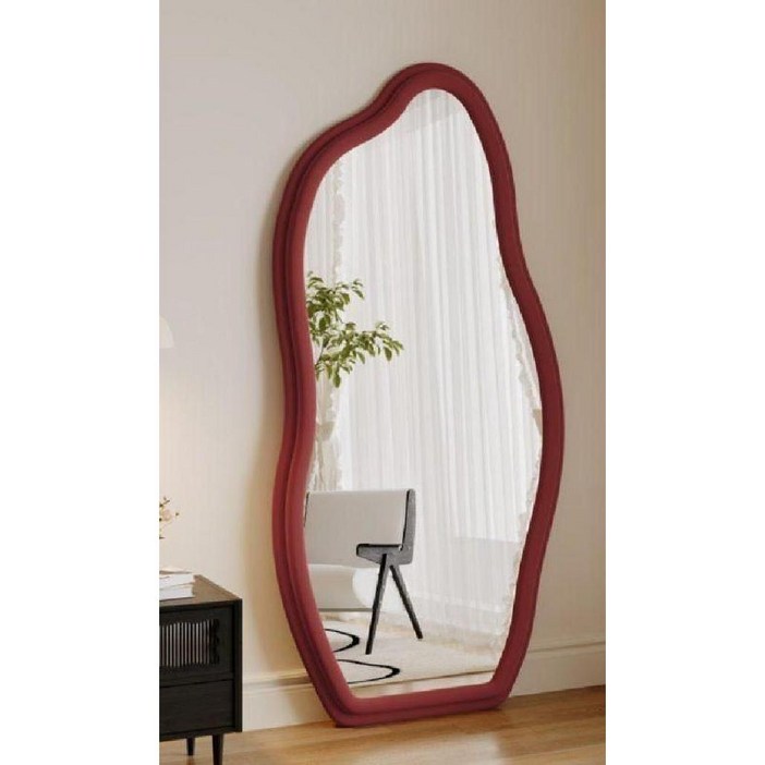 비정형 공룡알 전신거울 매장 원룸 미러 전신 거울 바닥 스탠딩 가정용 스탠드 대형