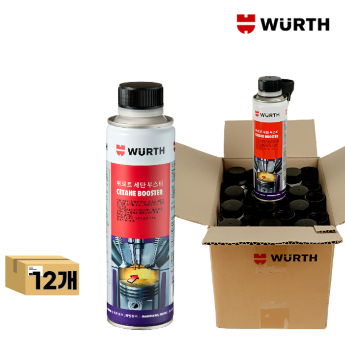 12개1박스 뷔르트 세탄 부스터 디젤 연료첨가제 300mL, 디젤경유, 1개