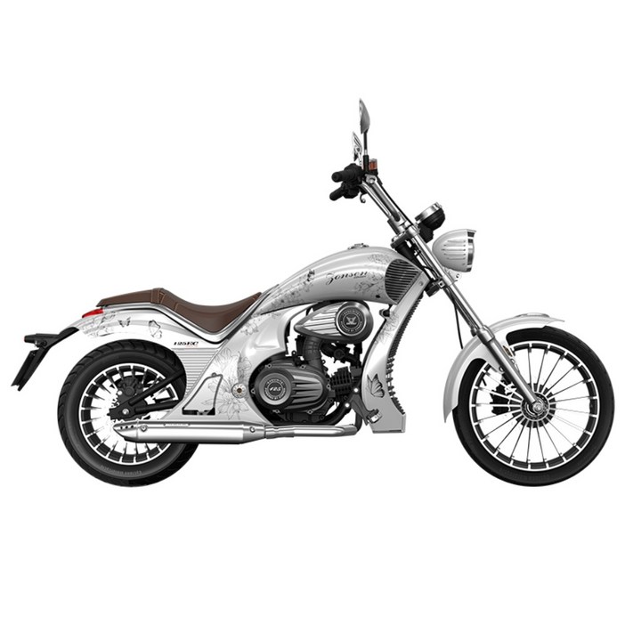클래식 오토바이 125cc 복고풍 레트로 바이크 ABS 자동 변속 크루저 바버 커스텀
