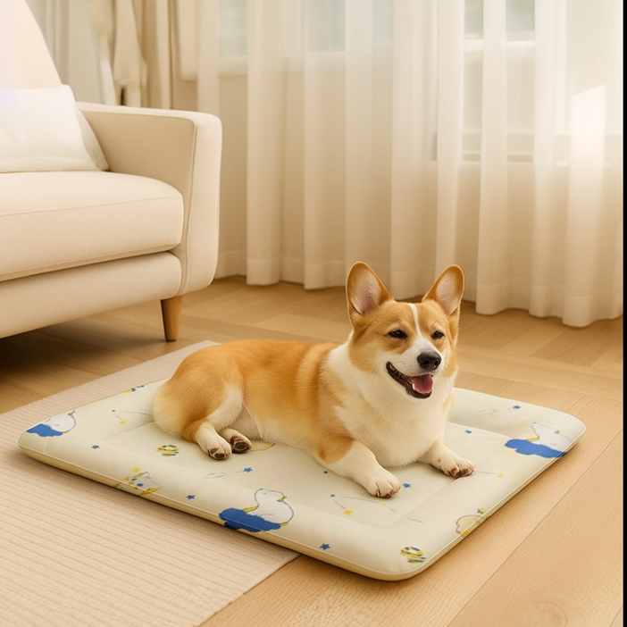 AOSS 반려동물용 강아지 고양이 여름 아이스 쿨매트, 1개