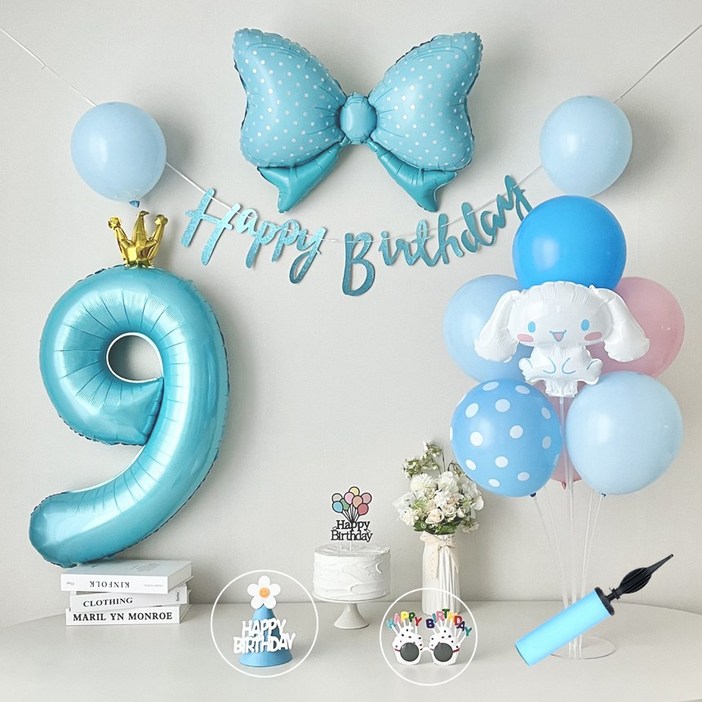 연지마켓 시나모롤 산리오 생일풍선 파티세트