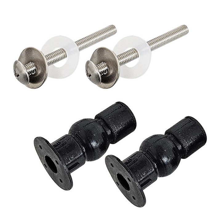 h양변기 커버 체결볼트 검정2P 시트고리 부속 변기커버 연결 부품 체결 볼트 비데 고정