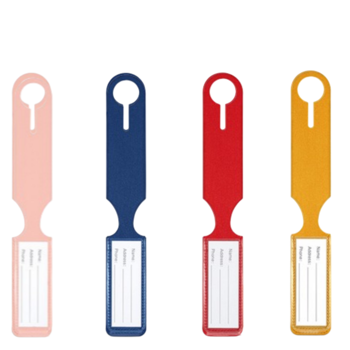 반뜻하루 가죽 캐리어 네임택 4종 세트