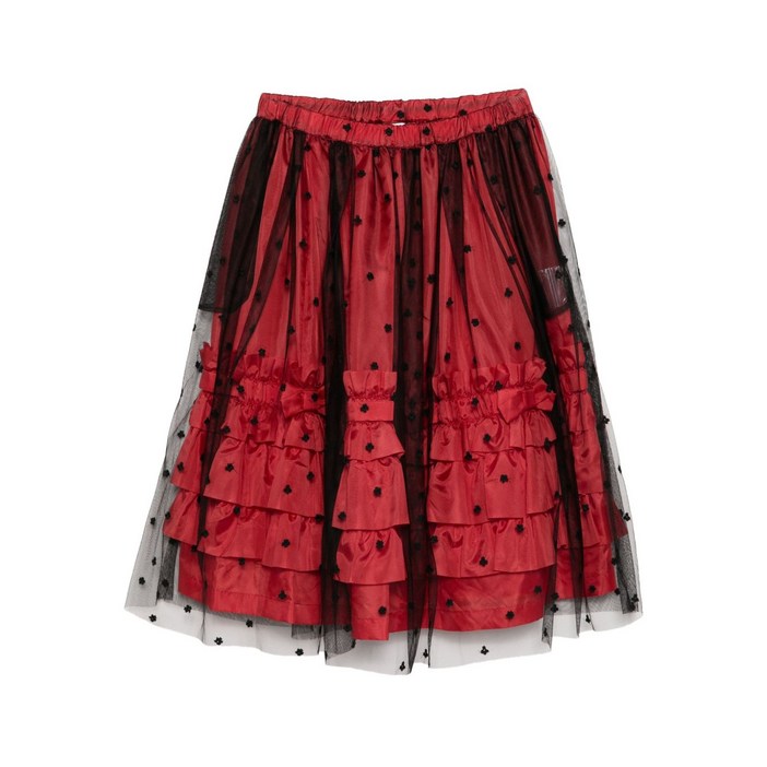 꼼데가르송걸 더블 레이어드 스커트