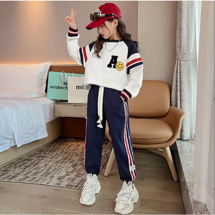 아이짱 초등학생 여아 봄 가을 맨투맨티셔츠긴바지 상하세트