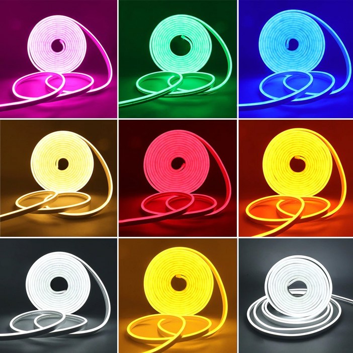 지아이비 LED 네온플렉스 줄조명 아트네온 간판 및 간접 조명 12V 5M, 레드 지아이비 LED 네온플렉스 줄조명 아트네온 간판 및 간접 조명 12V 5M, 레드