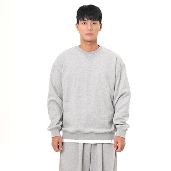 라틱 남자 맨투맨 국내생산 고퀄리티 오버핏 빅사이즈