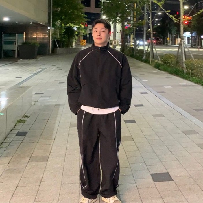 치트키 에펠 나일론 트랙 자켓 팬츠 셋업