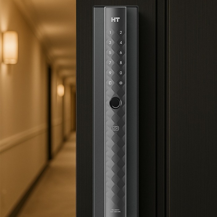 현대HT 주키형 디지털 현관 도어락 지문인식 즉시잠금 현관문도어락, 고객직접설치, TDLA5001F