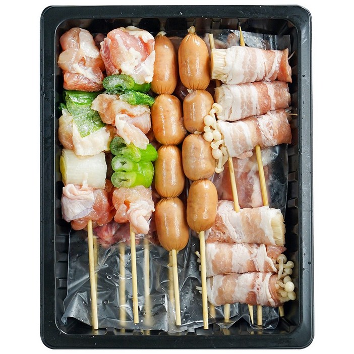 꼬치마트 모듬꼬치 6종 13꼬치 1팩 다양한 구성을 한팩에 담다, 1개