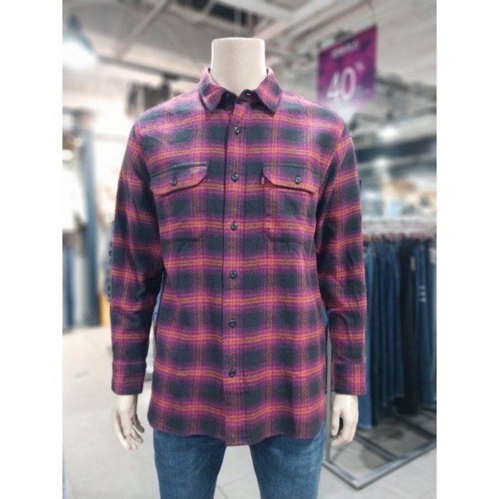 리바이스 클래식워커체크셔츠19587016H1411509