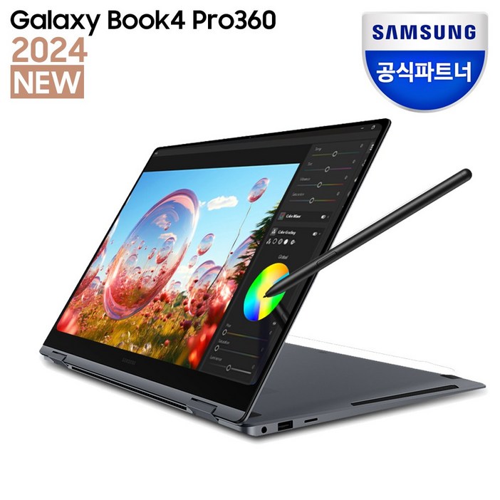 삼성전자 갤럭시북4 프로360 NT960QGK-K71A 인텔 코어 울트라 7 삼성노트북 고해상도 AI 노트북 사무용 노트북 대학생 노트북 2in1 노트북 S펜 포함, NT960QGK-K71A, WIN11 Home, 16GB, 1TB, 문스톤그레이