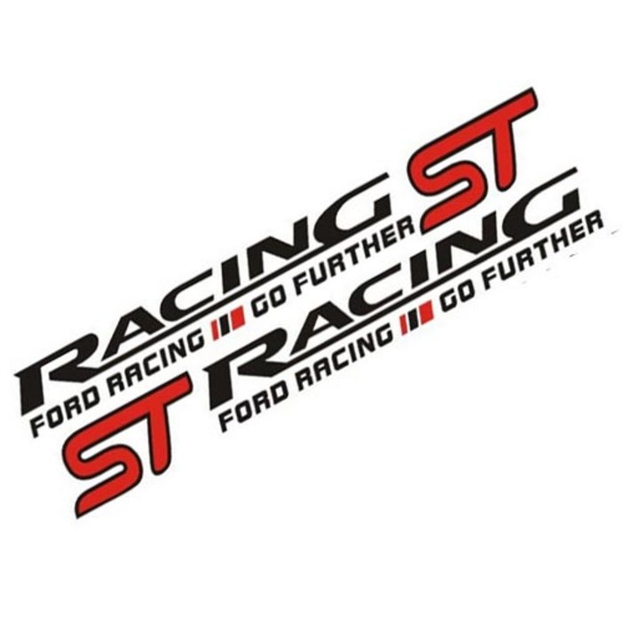 RACING ST 레이싱 스티커 차량용 양방향 튜닝 데칼 화이트 블랙 50cm, RACING ST 블랙, 1세트 RACING ST 레이싱 스티커 차량용 양방향 튜닝 데칼 화이트 블랙 50cm, RACING ST 블랙, 1세트