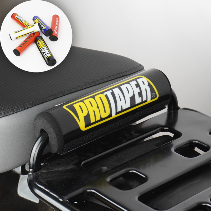 슈퍼커브 110 쿠션 오토바이 바이 가슴 핸들바 크로스바 패드 짐대 프로테이퍼 다비커스텀, 1개, 블랙 프로테이퍼