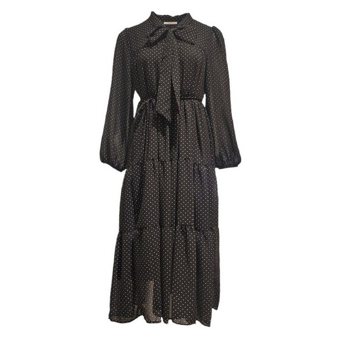 멜본 도트 쉬폰 리본 원피스STOW26331DH5430994