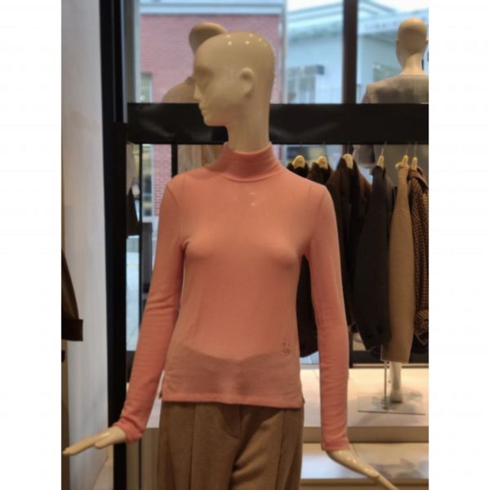 백화점 ZOOC Z244MSM022 하이넥 기본 슬림 티셔츠 아울렛