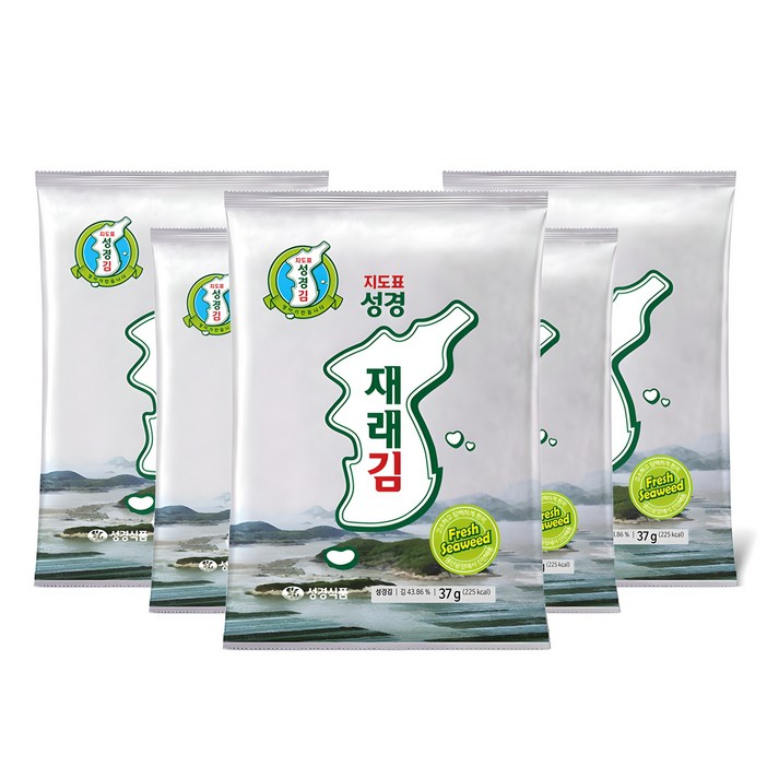 지도표성경 재래 전장김, 37g, 5개
