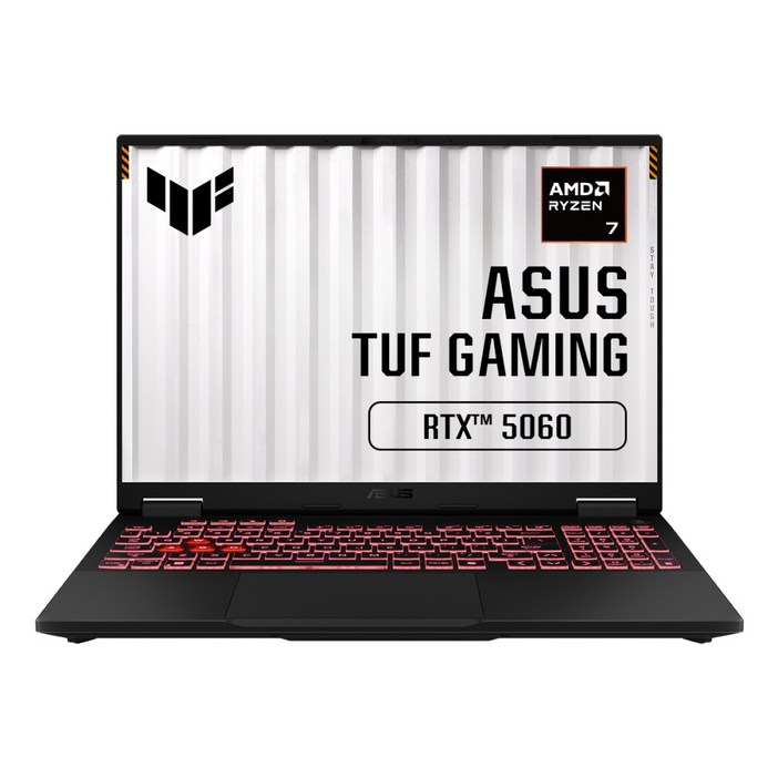 에이수스 2025 TUF 게이밍 A16 라이젠7 지포스 RTX 5060, Jaeger Gray, 1TB, 16GB, WIN11 Home, FA608UMRV042