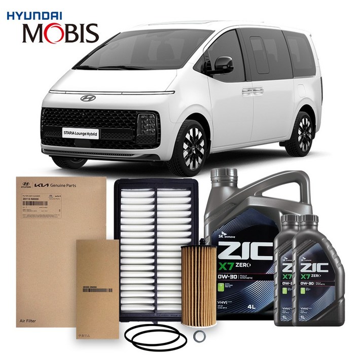 스타리아 LPG 3.5 21년식 이후 순정필터지크합성유 6L, 3.5L, 1개