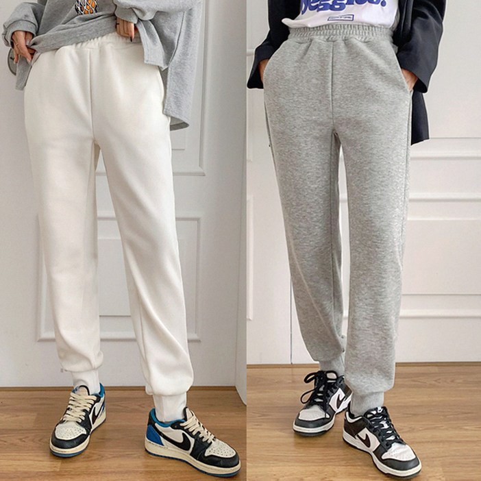 비비드글램 융털 조거 팬츠 4color 국내생산 프리미엄 FREE빅사이즈 기모 밍크퍼