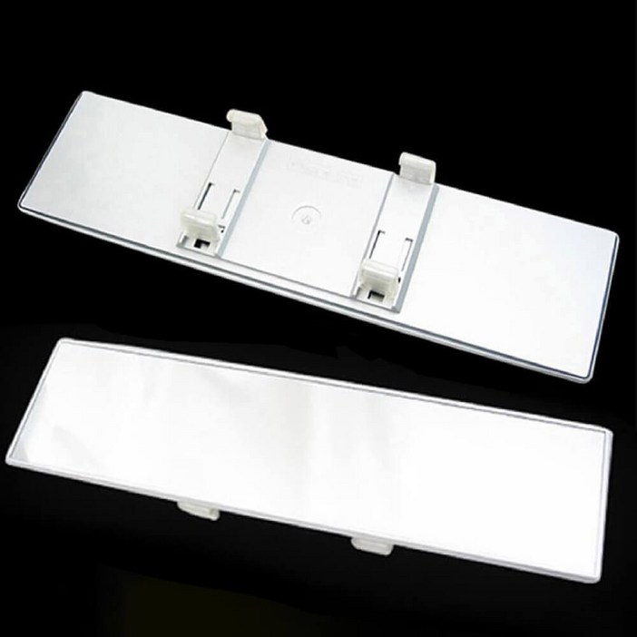 자동차 룸미러 전면경 285mm 평면유리 사각지대 감소 눈부심 난반사방지, 화이트, 1개