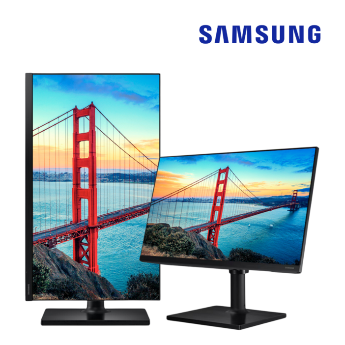 삼성전자 LF24T452FQ 24인치 모니터 FHD IPS 광시야각 피벗 HDMI DP 지원 2221연식 중고AA