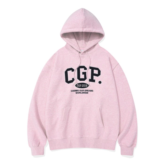 코드그라피 CGP 아치 로고 후드티_핑크 821791