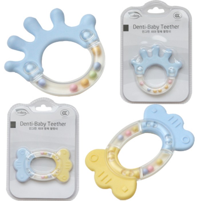 딸랑이치발기2종 / 국민딸랑이 / 아기장난감, 딸랑이2종(손가락+캔디), 1개