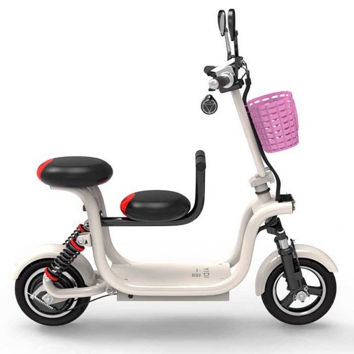 전기 스쿠터 접이식 소형 미니 휴대용 전동스쿠터 전동차, 1개, 48V 3인 블랙 중급 60km