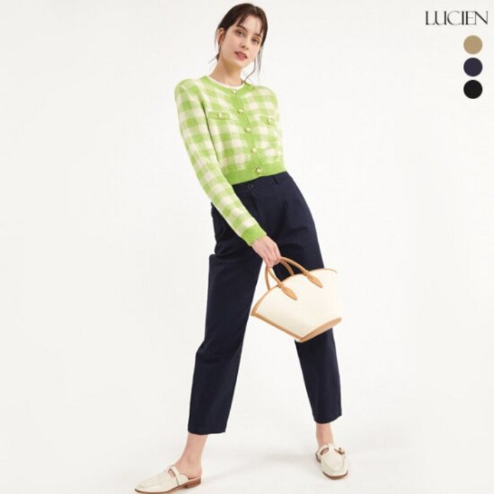 루시앙 면 스판 슬림 컴포트 배기팬츠 3종 SET 646906