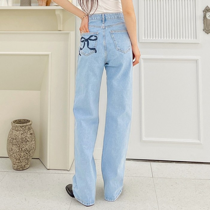 [디아미뇽] 스팅 와이드 데님 팬츠