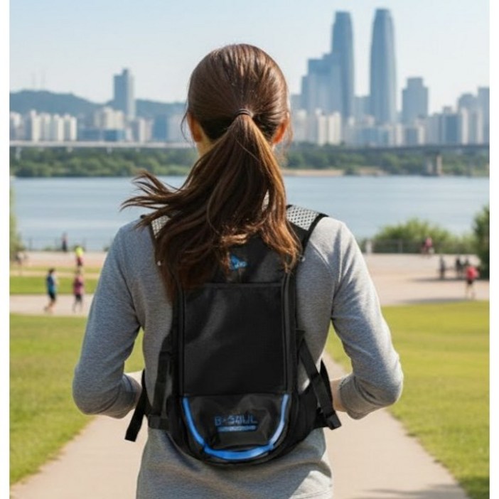 라온라든 초경량 러닝 백팩 자전거 조깅 등산 가방, 1개, 오션 블루