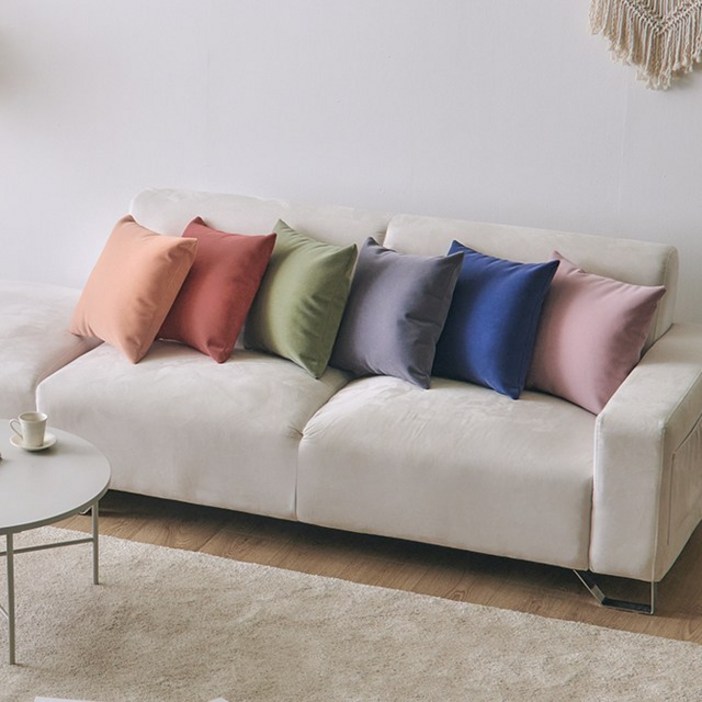 베르사 국내수작업 50X3040X40솜포함 북유럽 기능성 인테리어쿠션 쇼파쿠션 소파쿠션 발수 방수 이지클린 패브릭쿠션, 레드40X40