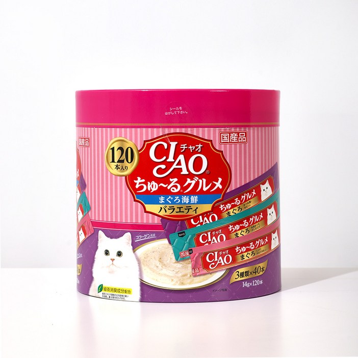 INABA 챠오츄르 120p 대용량 애묘간식 버라이어티 콤보세트