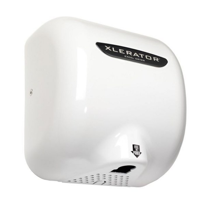 XLERATOR 엑셀 건조기 XLBWECO1.1N 핸드 XLBWECO 자동 표면 장착 흰색 보온병BMC 커버 소음 감소 노즐 포함 110120V