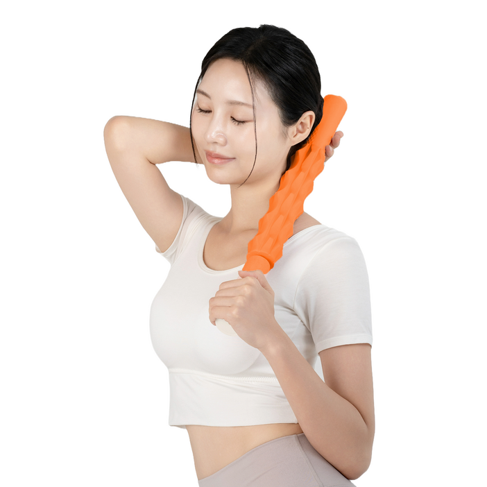 during 마사지 스틱 롤러 바디 괄사 종아리, 오렌지, 1개