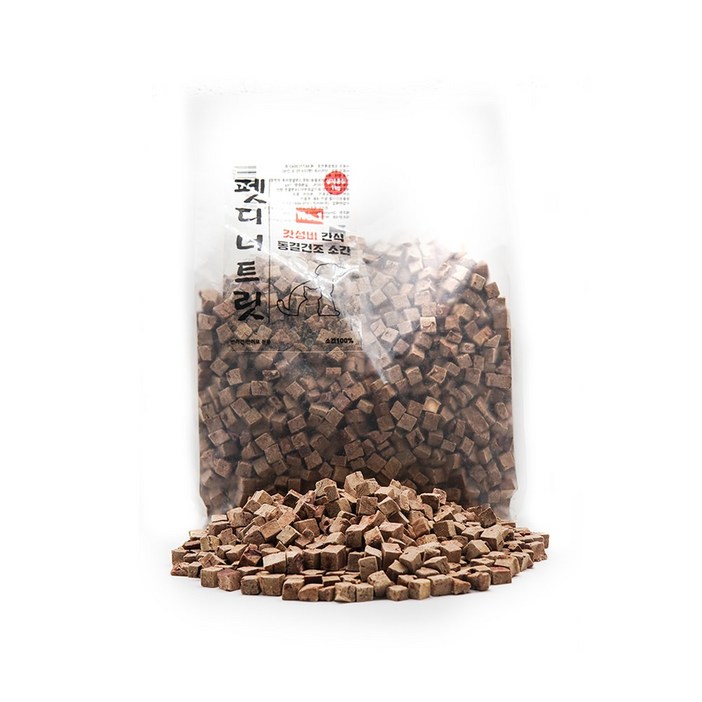 (1+1) 펫디너 동결건조 강아지 고양이 소간 500g 간식