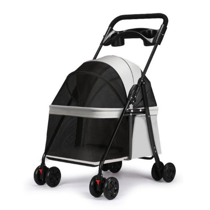 리틀보이 저상 강아지 유모차 퀵폴딩