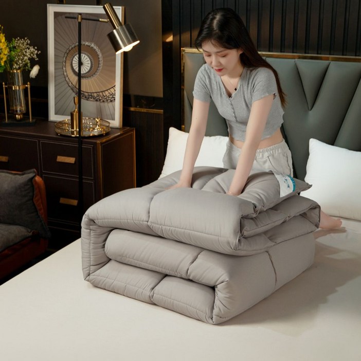 패딩 담요 차량용 구스다운 이불 무릎 사무실 심플 따뜻한