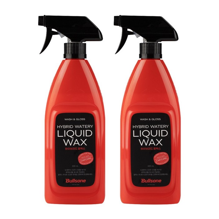 불스원 하이브리드 물왁스 600ml X 2개
