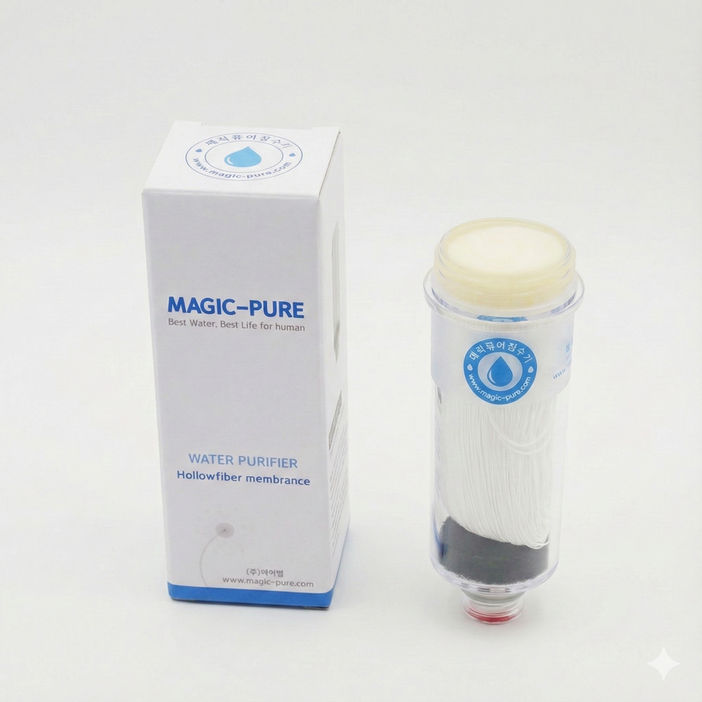 매직퓨어 정수기 정수기용 리필 필터 소형 중공사막필터, 간편 자가 교체
