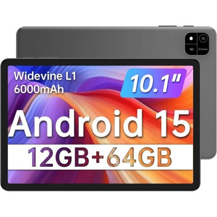 구글 픽셀 태블릿 10.1 안드로이드 15  12GB RAM 64GB ROM ｜2TB 확장형 ｜넷플릭스 HD 인증 ｜ 듀얼 캠 GPS FM WiFi 6000mAh 하루 종일
